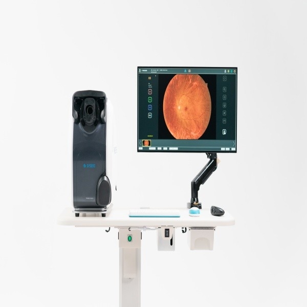 Câmara de fundo de campo alargado de captura binocular automática com uma operação de chave única para dispositivos médicos oftalmológicos