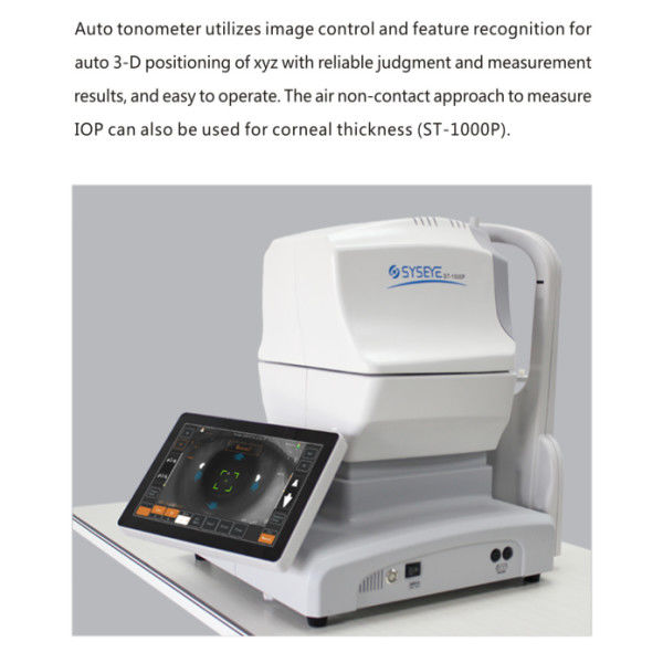 Tonometer Manual Sem Contato com Monitor Colorido Touchscreen, Detecção Automática e Impressora Integrada