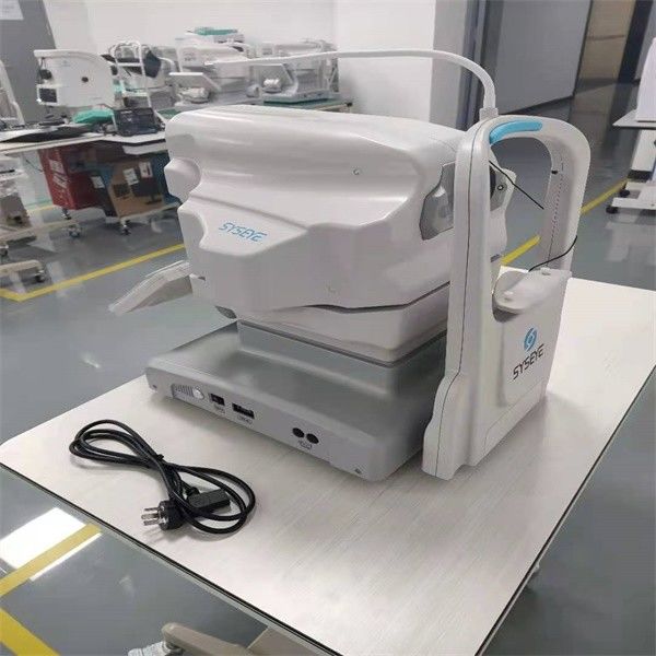 câmera automatizada 3.3mm do fundo observando a mudança da cor da atrofia do nervo ótico